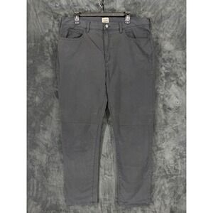 Flint and Tinder 365 Pant Mens 37x33 Charcoal Gray Straight Fit Cotton Stretch